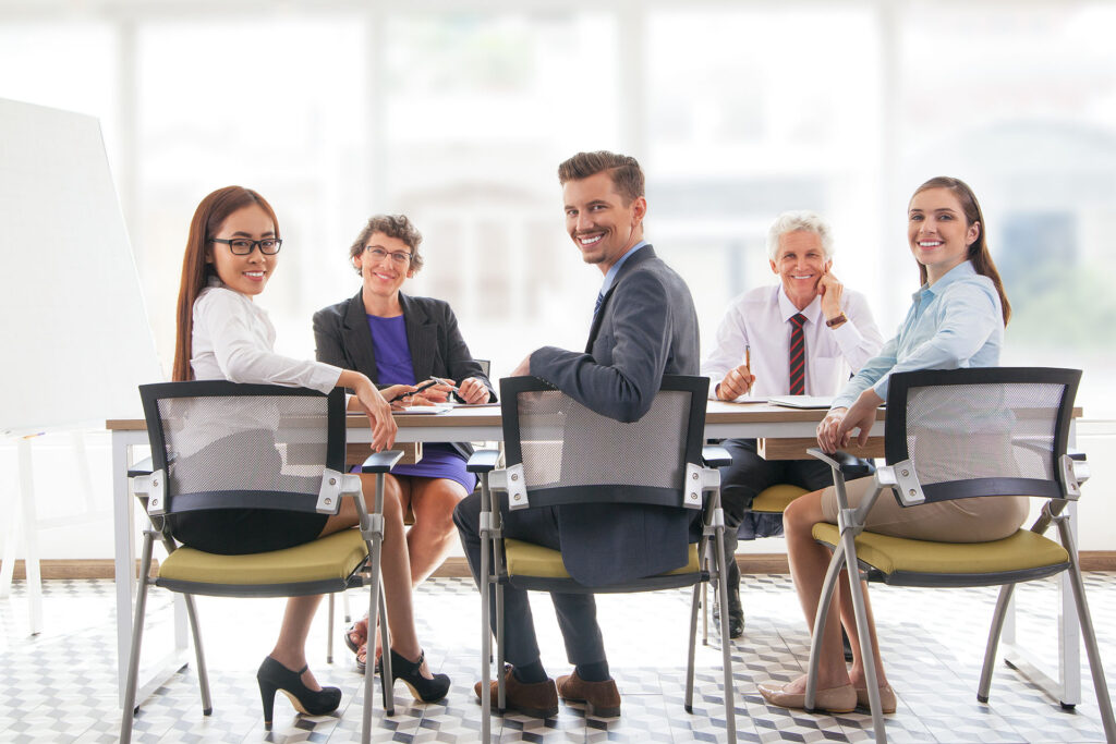 Business team having meeting in office